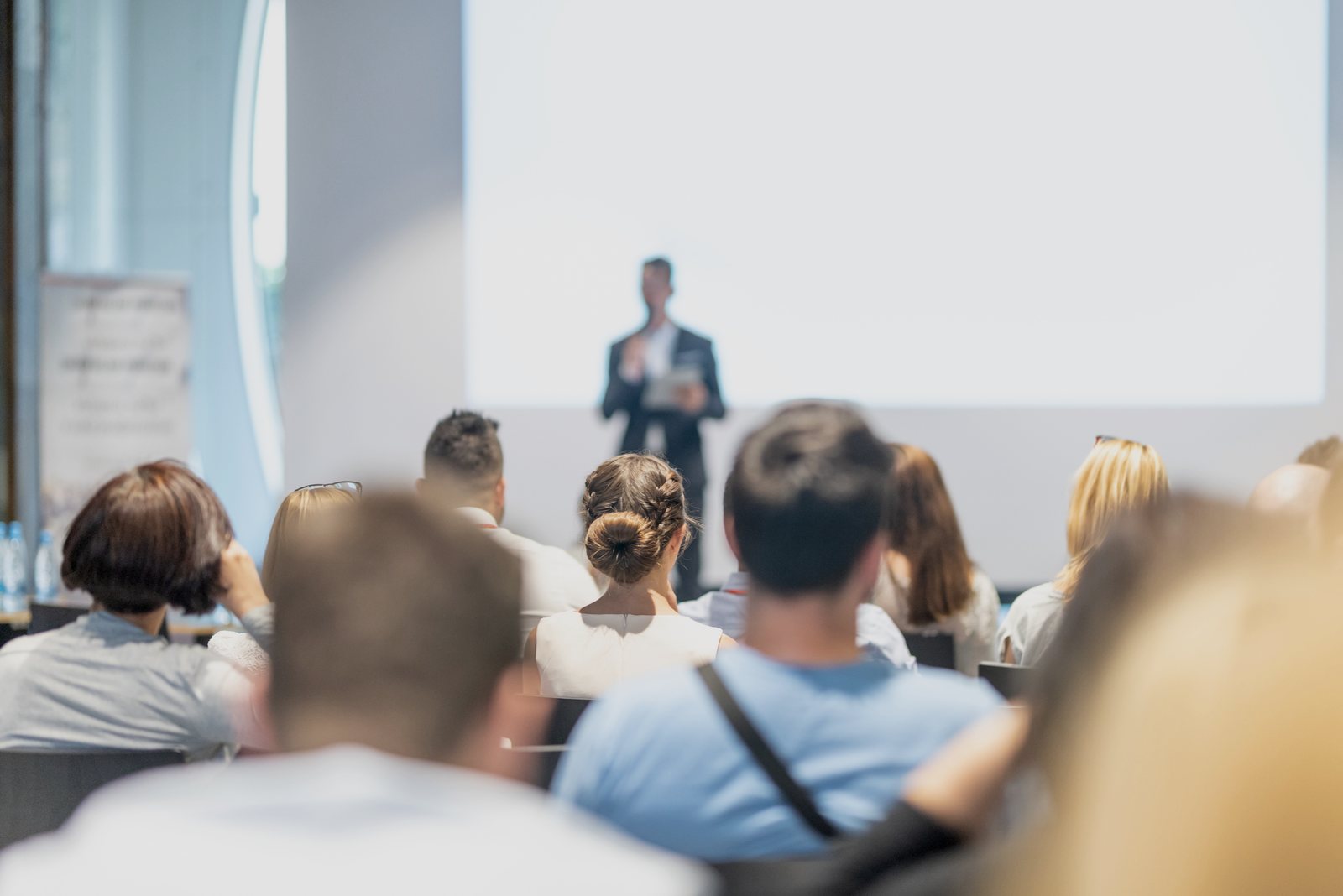 Charles E. Stevens, Ed.S. presenting to a room of educators